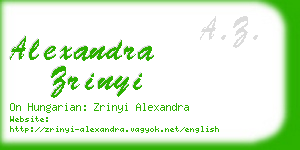 alexandra zrinyi business card